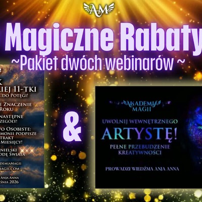 Magiczna Promocja - Dwa Webinary - Nowy Rok Numerologiczny + Uwolnij Wewnętrznego Artystę