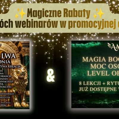 Magiczna Promocja - Dwa Webinary - BRAMA LWA + BOGACTWO